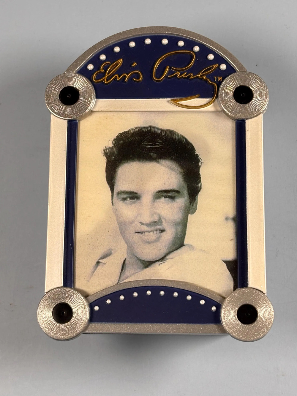 Elvis Presley American Greetings 4" Christmas Ornament Hologram 2005 Music